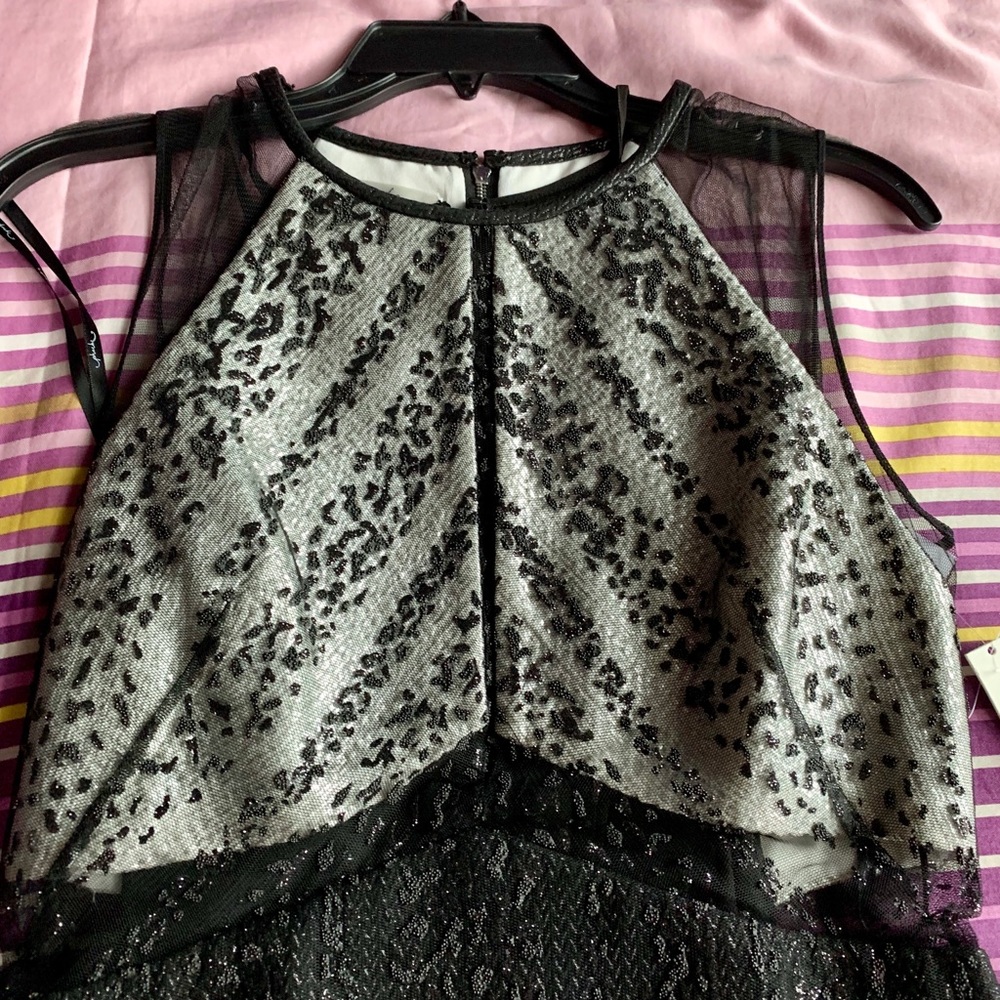 Phoebe by Kay Unger illusion top dress new 6